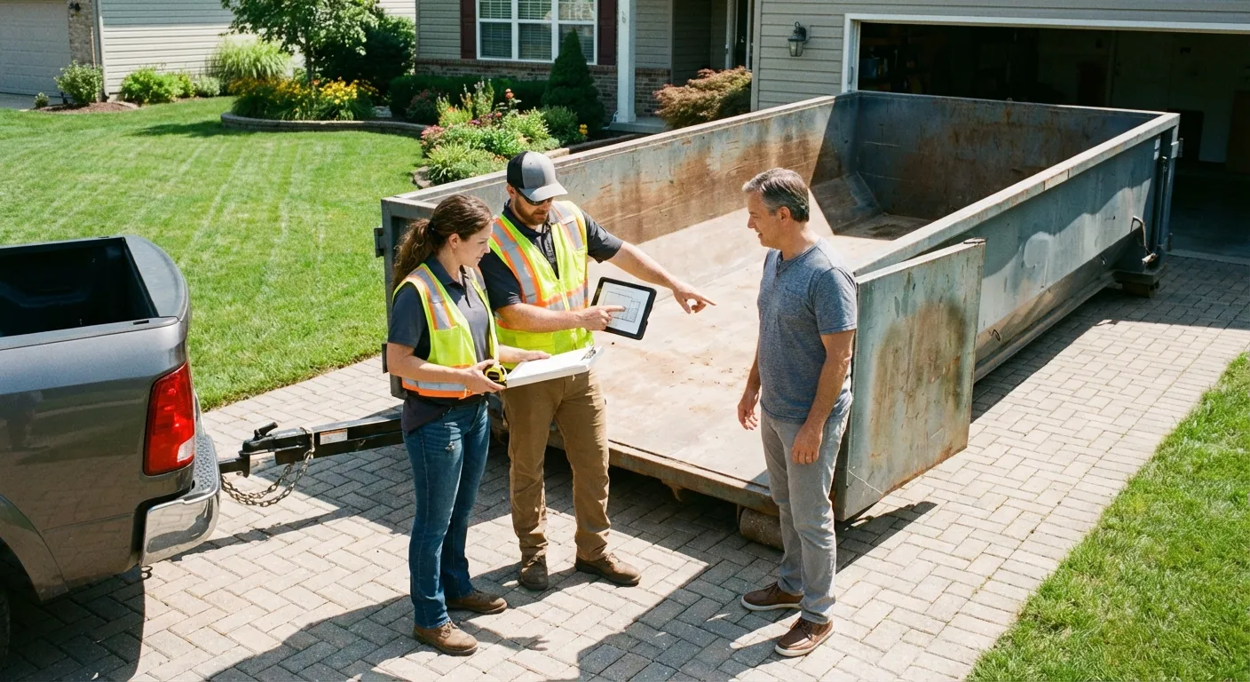 10 Yard Dumpster Rental Process in Longview, TX