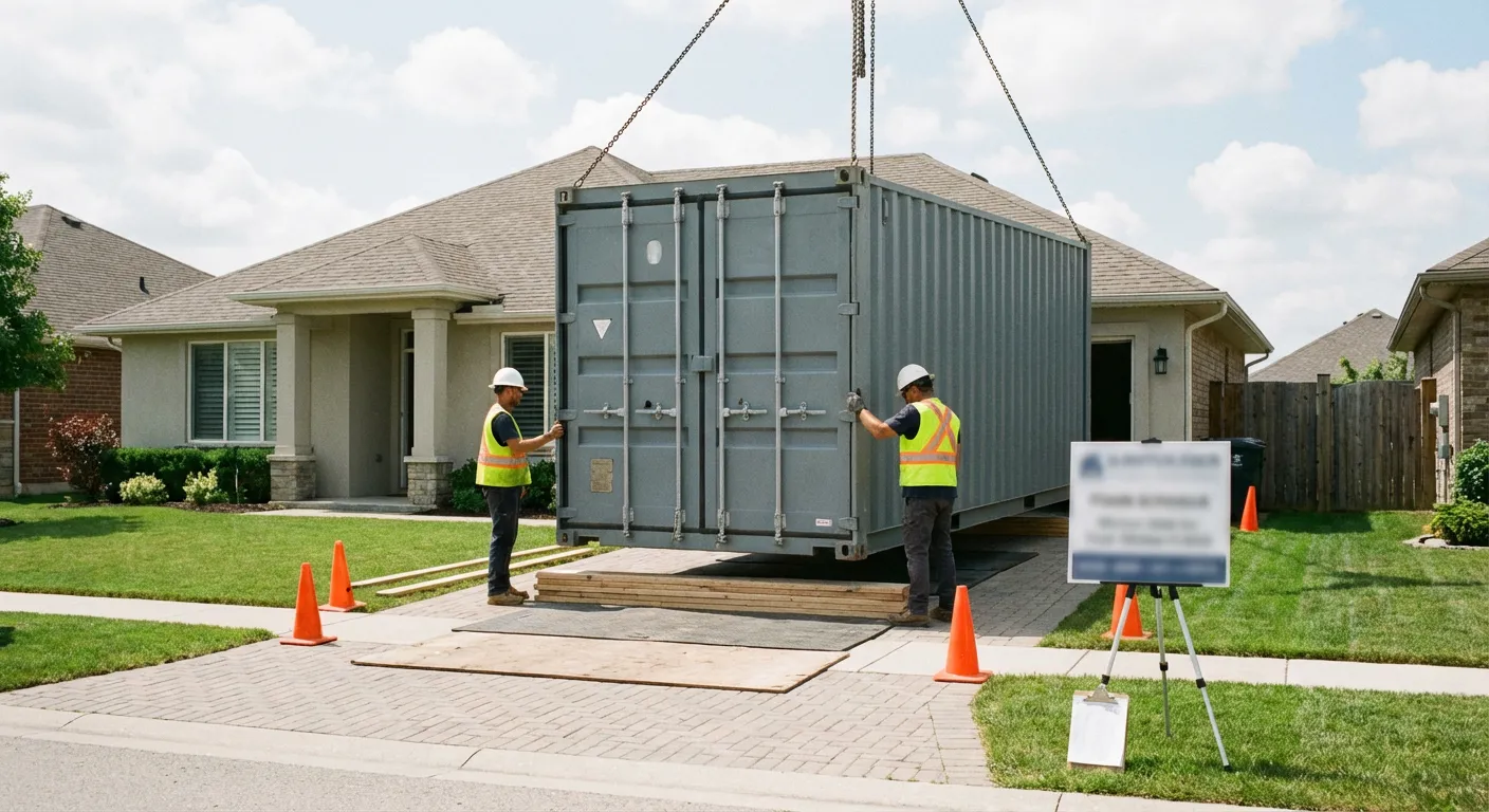 Safety inspection of dumpster placement site in Longview, TX