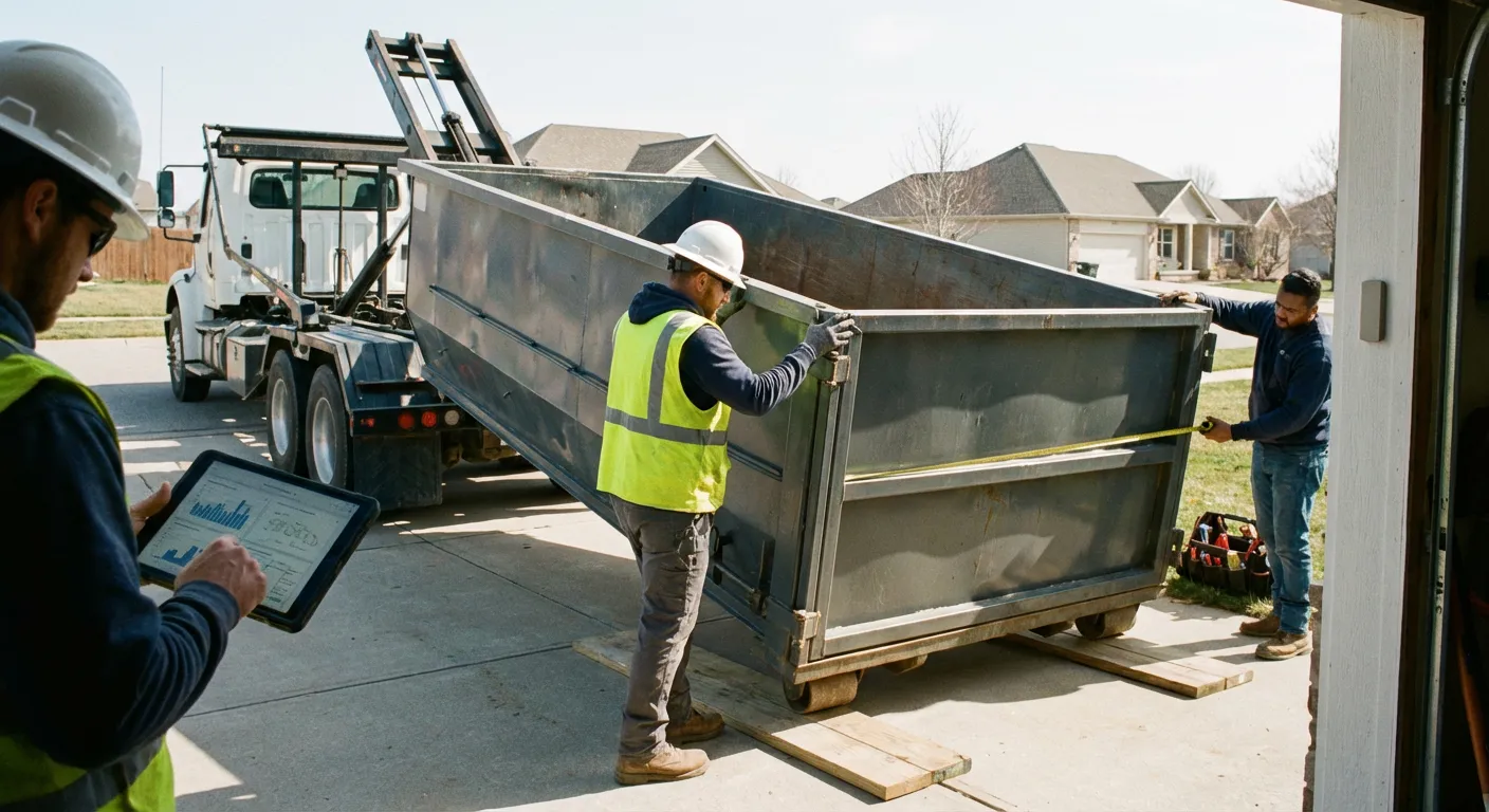 Roll-off dumpster dimensions and capacity guide in Longview, TX